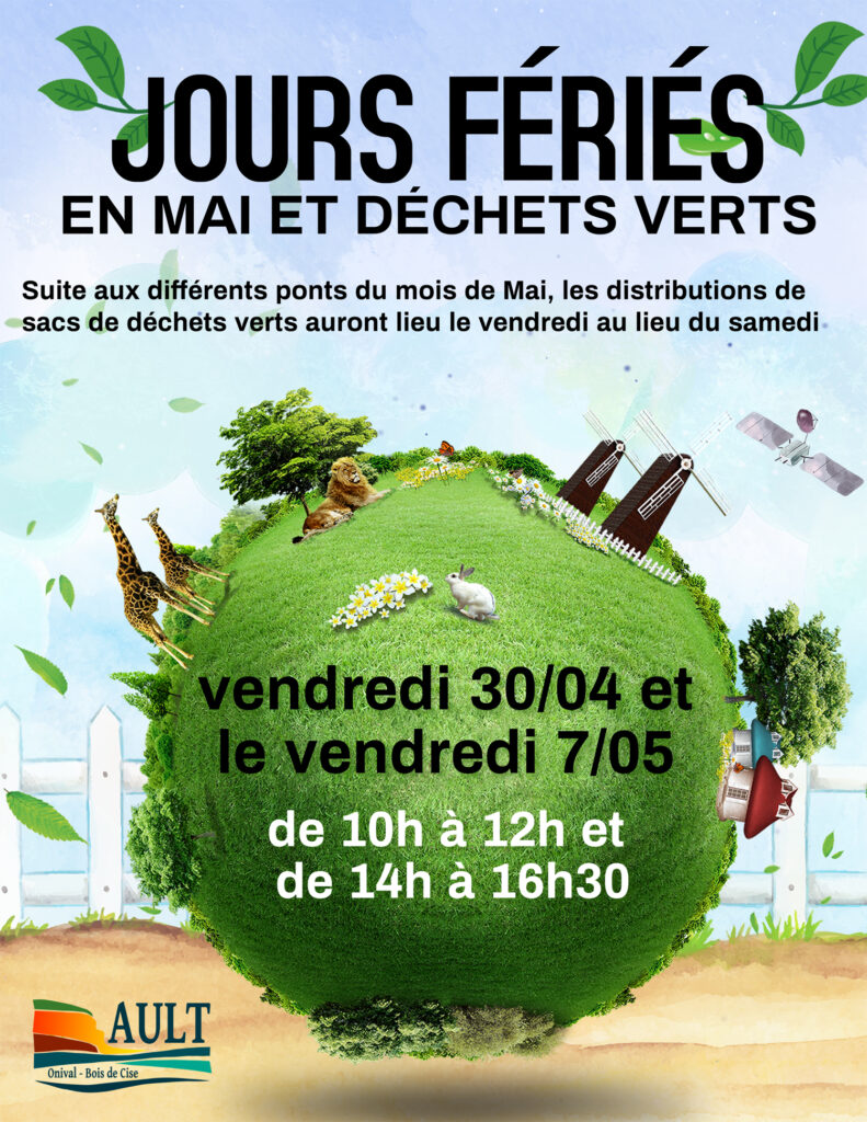 Distribution des sacs à déchets verts