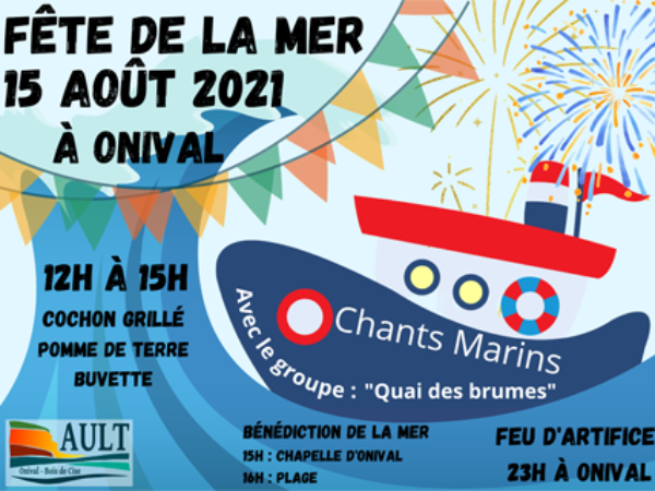FÊTE DE LA MER ET FEU D’ARTIFICE LE 15 AOUT
