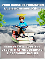 Lire la suite à propos de l’article LA BIBLIOTHÈQUE FERMÉE TOUS LES JEUDIS MATINS