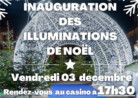 Lire la suite à propos de l’article INAUGURATION ILLUMINATION DE NOEL LE 3 DECEMBRE 2021