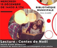 Lire la suite à propos de l’article BIBLIOTHÈQUE : LECTURES CONTES DE NOEL