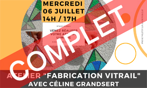 Lire la suite à propos de l’article BIBLIOTHÈQUE : LE MERCREDI 6 JUILLET « CÉLINE GRANDSERT »