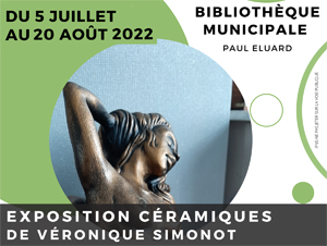 Lire la suite à propos de l’article BIBLIOTHÈQUE : DU 5 JUILLET AU 20 AOUT – EXPO « CÉRAMIQUES »
