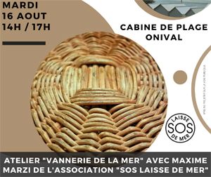 Lire la suite à propos de l’article BIBLIOTHÈQUE : ATELIER « VANNERIE DE LA MER » AVEC MAXIME MARZI