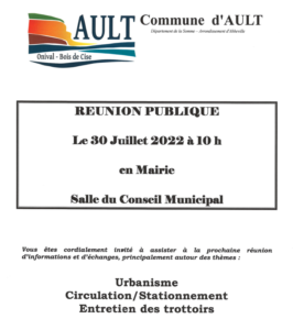 Lire la suite à propos de l’article RÉUNION PUBLIQUE LE SAMEDI 30 JUILLET A 10H EN MAIRIE