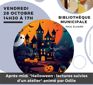 Lire la suite à propos de l’article BIBLIOTHÈQUE : HALLOWEEN : LECTURES ET ATELIER