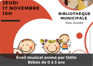 Lire la suite à propos de l’article BIBLIOTHÈQUE : EVEIL MUSICAL POUR LES BÉBÉS DE 0 à 3 ANS