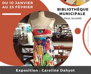 Lire la suite à propos de l’article BIBLIOTHÈQUE : EXPOSITION CAROLINE DAHYOT