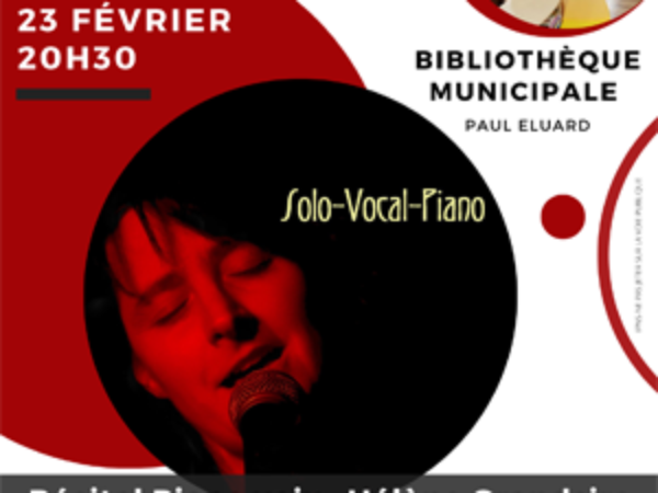 BIBLIOTHÈQUE : LE JEUDI 23 FÉVRIER 2023 – RÉCITAL PIANO VOIX