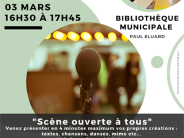 BIBLIOTHÈQUE : VENDREDI 3 MARS DE 16H30 A 17H45