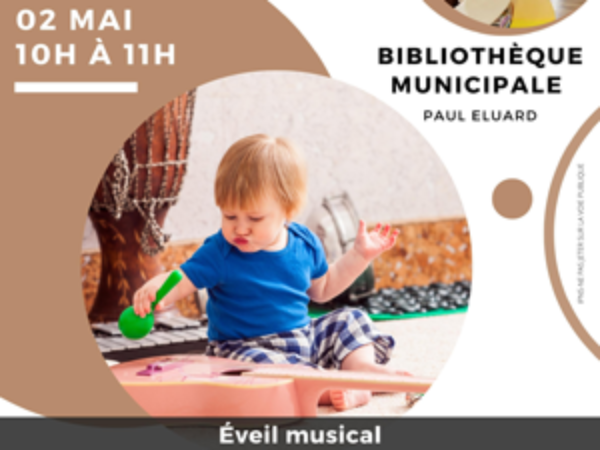 BIBLIOTHÈQUE : MARDI 2 MAI – ÉVEIL MUSICAL