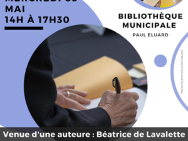 BIBLIOTHÈQUE : MERCREDI 3  MAI – VENTE ET DÉDICACE