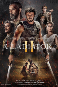 Lire la suite à propos de l’article LE CAMÉO : SEMAINE 1 (du 15 au 21 janvier 2025) – GLADIATOR 2