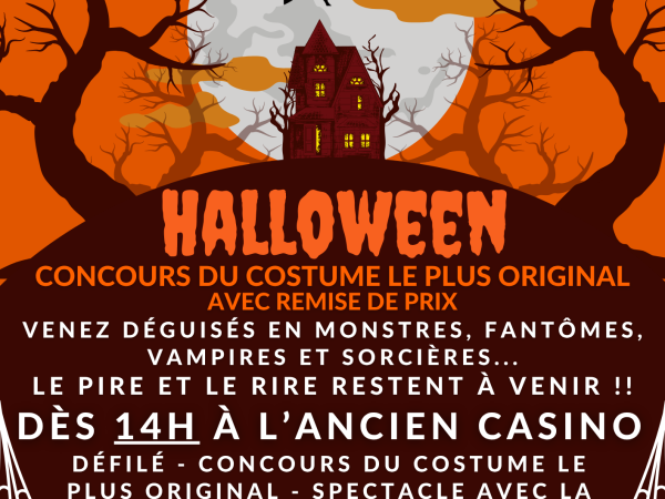 HALLOWEEN – DÉFILÉ ET CONCOURS DE COSTUME LE 26 OCTOBRE 2025