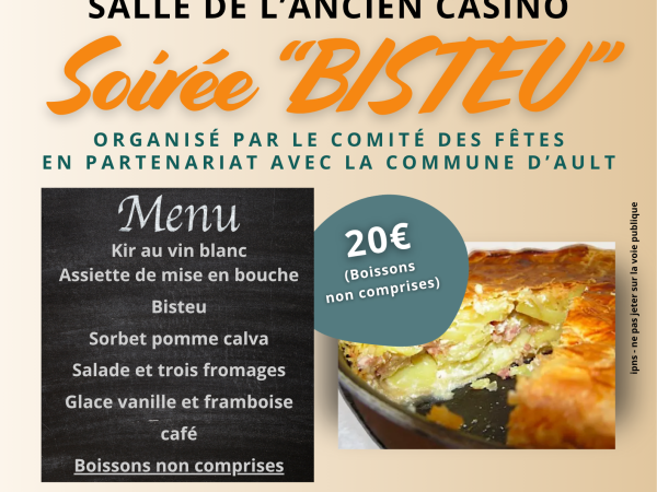 SOIRÉE BISTEU LE 1ᵉʳ NOVEMBRE 2025 A 19 H 00