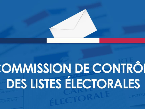 RÉUNION DE COMMISSION DE CONTROLE DE LA LISTE ÉLECTORALE