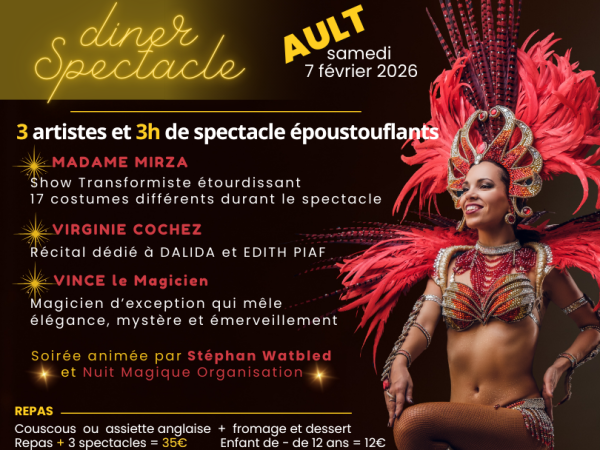 CABARET FOLIE&rsquo;S LE 7 FÉVRIER 2026 SALLE DU CASINO