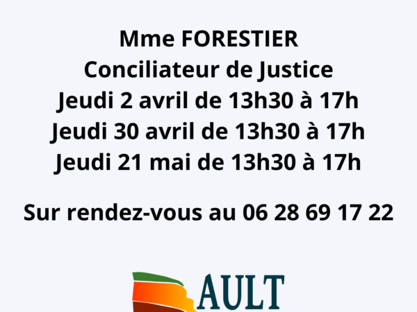 PERMANENCES EN MAIRIE – CONCILIATEUR DE JUSTICE