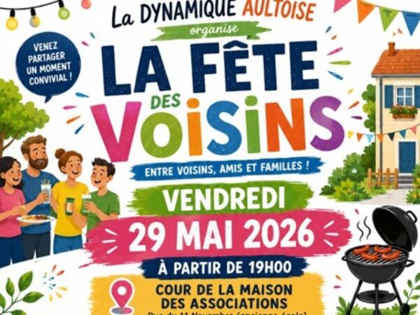 LA FETE DES VOISINS LE 29 MAI A PARTIR DE 19H