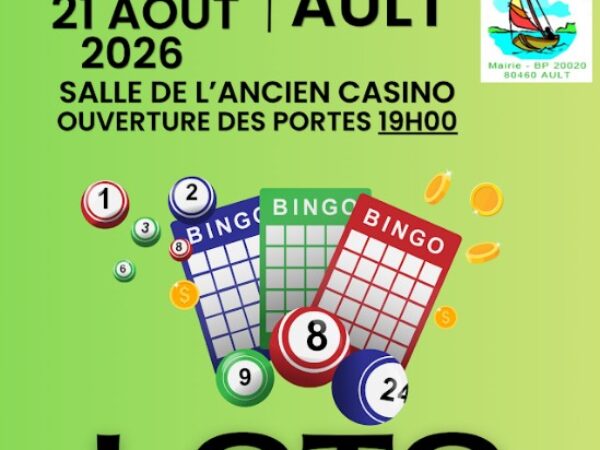 LOTO LE 21 AOUT 2026 – 19H – AULT